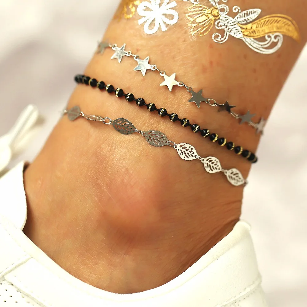 Boho Ocean Beach Multi Layers Ankle Bracelet Beads Star Leaf Anklets for Women Sequins Beads Ankle Chain Leg Foot Bracelet
Boho Ocean Beach Multi Layers Ankle Bracelet Beads Star Leaf Anklets for Women Sequins Beads Ankle Chain Leg Foot Bracelet