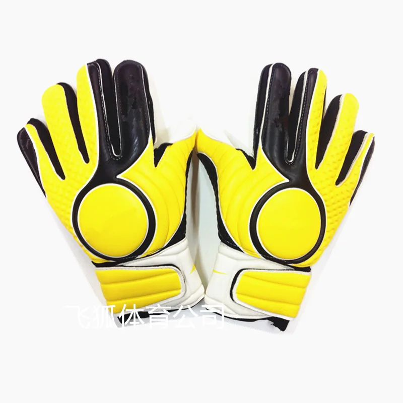 Image Professional Soccer Goalkeeper Gloves + Finger Protection Thickened Latex Soccer Goalie Gloves Football Goal Keeper Gloves