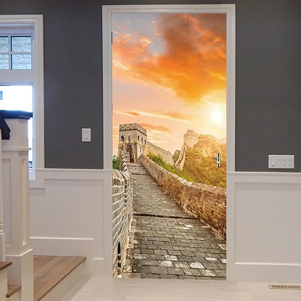 Print Pictures Creative Door Decor Stickers Building Scenery Self Adhesive Bedroom Waterproof 3D Mural Renovation Funny Decals
Print Pictures Creative Door Decor Stickers Building Scenery Self Adhesive Bedroom Waterproof 3D Mural Renovation Funny Decals