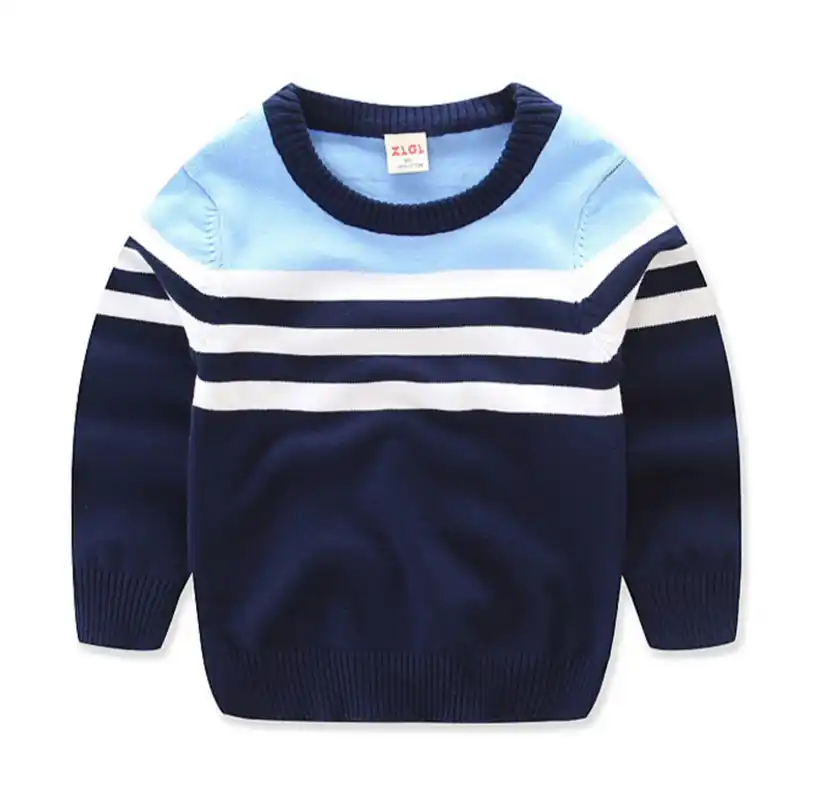 Hot Autumn Kids Boys Cardigan Striped Boy Sweater Children Clothes Baby Pullover Knit Sweaters jacket outer wear Christmas Gifts