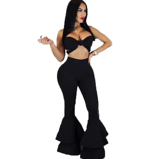 Polka Dot High Waist Flare Pants Women 2018 Black Skinny Trousers Elastic Bell Bottom Ruffle Pants pantalon femme DW642
Polka Dot High Waist Flare Pants Women 2018 Black Skinny Trousers Elastic Bell Bottom Ruffle Pants pantalon femme DW642