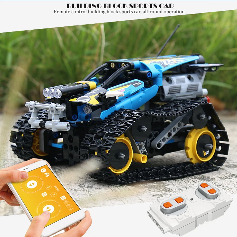 Technic Dual Mode Control Hight Speed Racing Car APP RC Big Motor Traced Vehicle Blocks Kids Toys Bricks Technic
Technic Dual Mode Control Hight Speed Racing Car APP RC Big Motor Traced Vehicle Blocks Kids Toys Bricks Technic