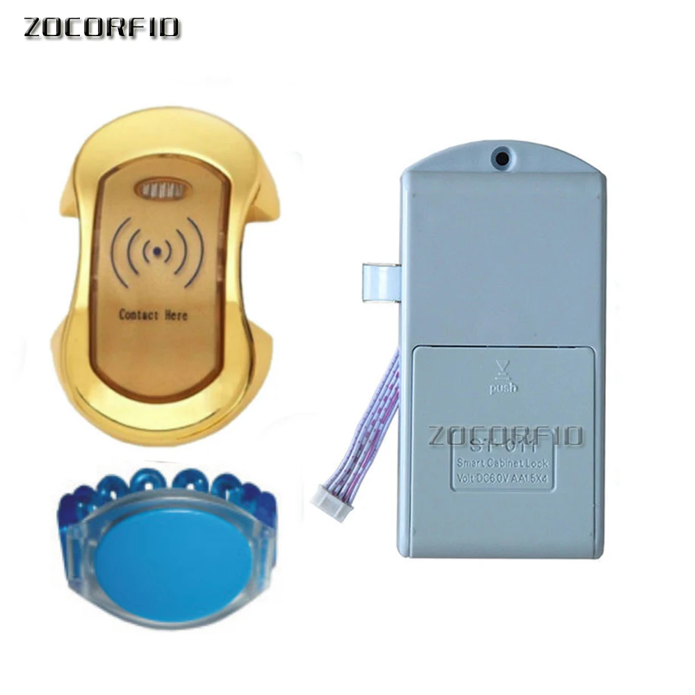 125khz RFID card lock locker Electronic Cabinet Lock Magnetic Swipe Card RFID Cabinet Locker Door Locks with free RFID wristband
125khz RFID card lock locker Electronic Cabinet Lock Magnetic Swipe Card RFID Cabinet Locker Door Locks with free RFID wristband