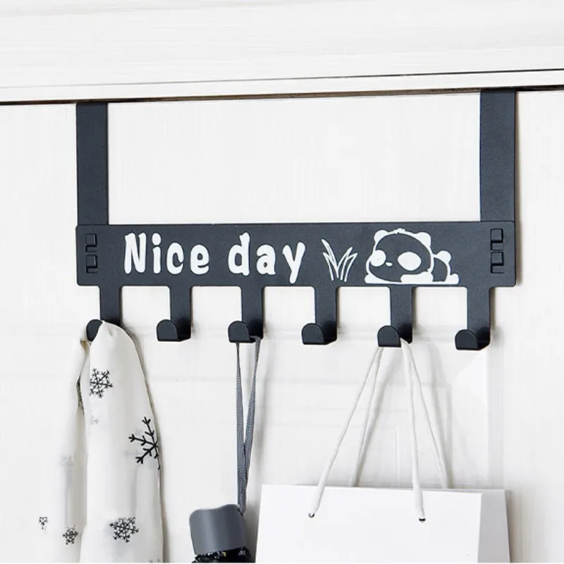 36x17.8cm Creative Nice Day Letter Carbon Steel Behind The Door 6 Links Hooks for Clothes Hat Storage
36x17.8cm Creative Nice Day Letter Carbon Steel Behind The Door 6 Links Hooks for Clothes Hat Storage