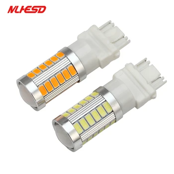 

2pcs T25 3156 3157 P27/7W 33 SMD 5630 5730 LED Car Tail Lights 33SMD Motor Daytime Running Light Turn Signal white/red/yellow