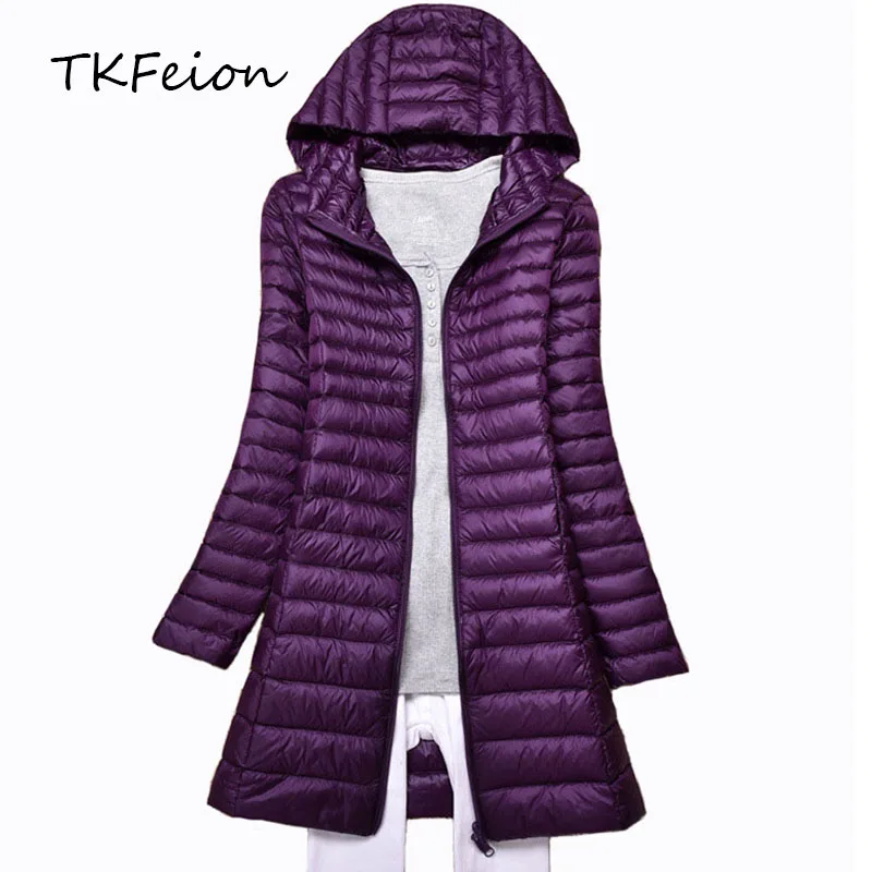 Women Long Jackets Ultra-thin 2018 Spring Autumn Ladies Slim Overcoat with Hats Warm Duck Down Plus 3XL 4XL Female Hooded Coats
Women Long Jackets Ultra-thin 2018 Spring Autumn Ladies Slim Overcoat with Hats Warm Duck Down Plus 3XL 4XL Female Hooded Coats
