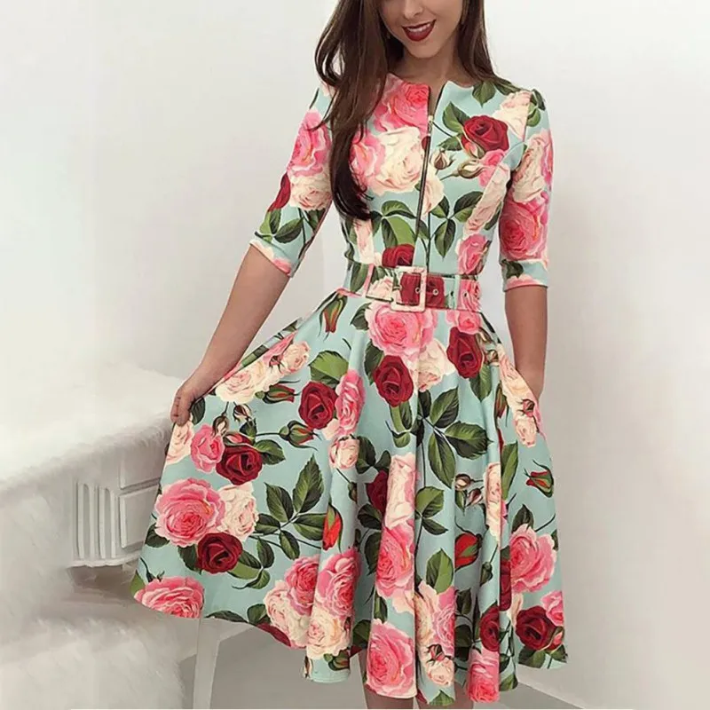 ETOSELL 2 Style Autumn Printed Women Bandage Dress Casual Long Sleeve Zipper Evening Party Dress Floral Sashes Vestidos
ETOSELL 2 Style Autumn Printed Women Bandage Dress Casual Long Sleeve Zipper Evening Party Dress Floral Sashes Vestidos