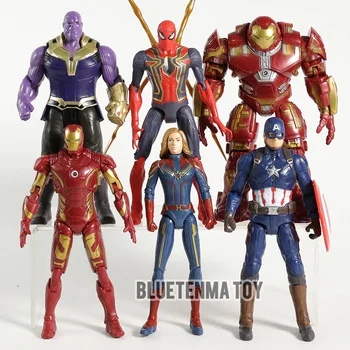 6pcs/set The Avengers 4 Endgame figure Toys Captain Marvel Iron Man Spiderman Captain America hulk Thanos Action Figures Toys
6pcs/set The Avengers 4 Endgame figure Toys Captain Marvel Iron Man Spiderman Captain America hulk Thanos Action Figures Toys
