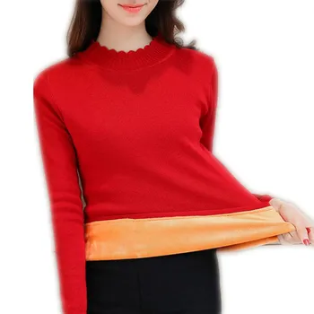 2019 Sweet Winter&Autumn Women Wool Short Knitting Shirt Female Brushed Pullovers Soft Thicken O-Neck Warm Cotton Sweater CQ838
2019 Sweet Winter&Autumn Women Wool Short Knitting Shirt Female Brushed Pullovers Soft Thicken O-Neck Warm Cotton Sweater CQ838
