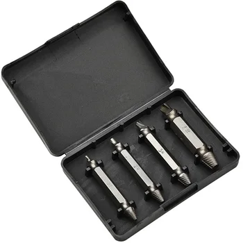 4pcs/set Drill Bit Guide Set Broken Damaged Drill Double Side Damaged Screw Extractor Step Drill Bit Remover Screw Extractor
4pcs/set Drill Bit Guide Set Broken Damaged Drill Double Side Damaged Screw Extractor Step Drill Bit Remover Screw Extractor
