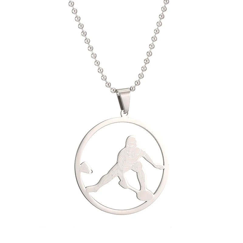 Amorui Bead Chain Badminton Necklace Women Men Stainless Steel Round Sports Fan Boy Girls Necklaces Trendy Jewelry Gift
Amorui Bead Chain Badminton Necklace Women Men Stainless Steel Round Sports Fan Boy Girls Necklaces Trendy Jewelry Gift