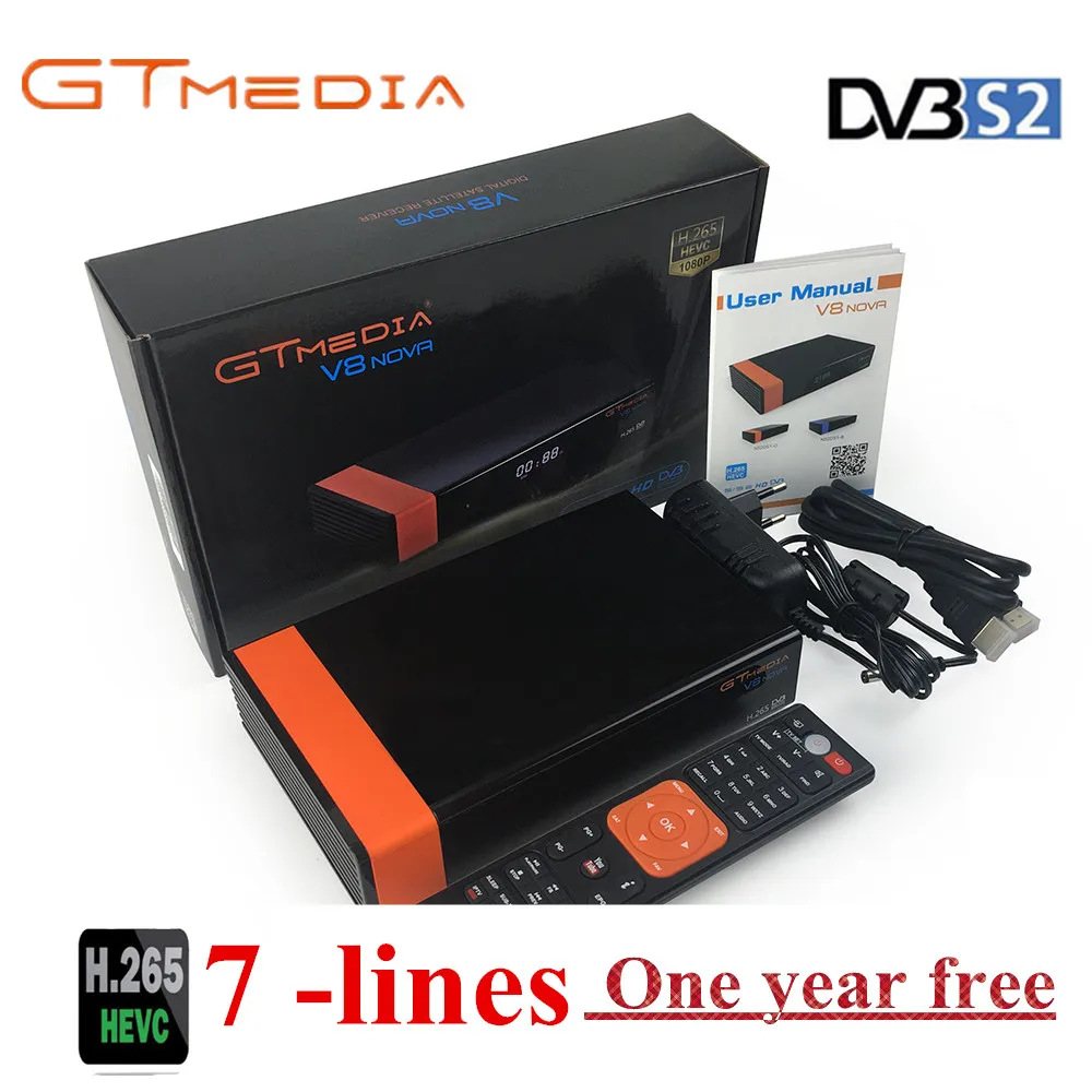 GT Media V8 Nova Blue DVB-S2 Freesat Satellite Receiver Built-in WIFI+1Year Europe Spain PO CCcam TV Box New version of V8 Super
GT Media V8 Nova Blue DVB-S2 Freesat Satellite Receiver Built-in WIFI+1Year Europe Spain PO CCcam TV Box New version of V8 Super