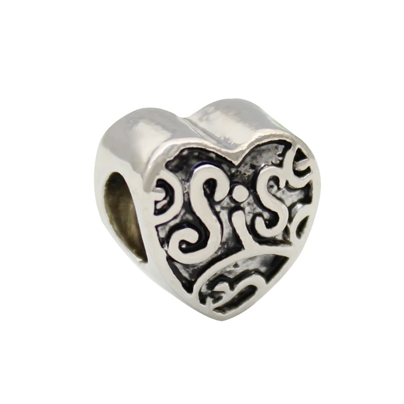 New product Heart Sis love my sister jewelry bracelet bead charms Fit Pandora Bracelet
New product Heart Sis love my sister jewelry bracelet bead charms Fit Pandora Bracelet