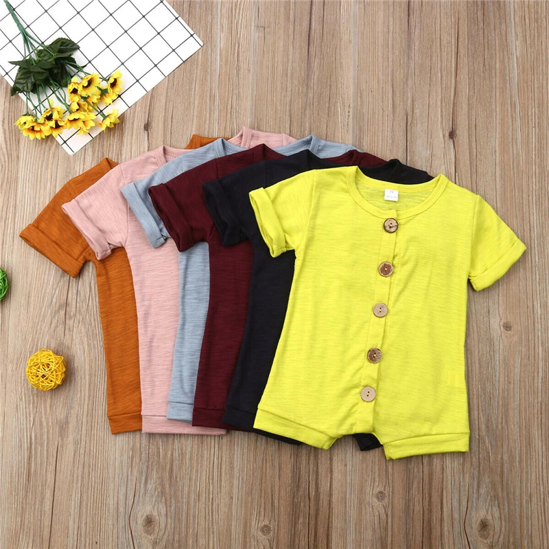 Girl&Boy Baby Rompers 100% Cotton Summer Infant Baby Clothes Short Sleeve New Born Baby Clothes Casual Solid Jumpsuit Outfit 24M
Girl&Boy Baby Rompers 100% Cotton Summer Infant Baby Clothes Short Sleeve New Born Baby Clothes Casual Solid Jumpsuit Outfit 24M