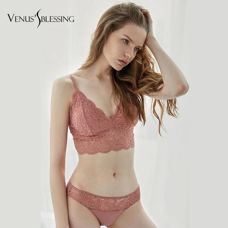 VENUS'S BLESSING Brand French Sexy Romantic bralette Temptation Lace Ultrathin Bra Set Young Women Underwear Set Lade Bra 
VENUS'S BLESSING Brand French Sexy Romantic bralette Temptation Lace Ultrathin Bra Set Young Women Underwear Set Lade Bra