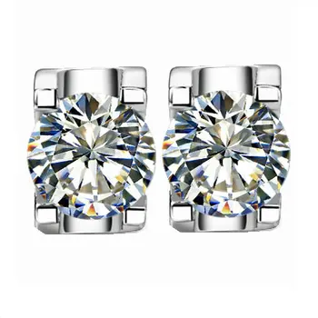 Excellent Craft 0.5Ct/Piece Certified Moissanite Test Positive Engagement Stud Earrings for Her G18K White Gold 750 Earrings
Excellent Craft 0.5Ct/Piece Certified Moissanite Test Positive Engagement Stud Earrings for Her G18K White Gold 750 Earrings
