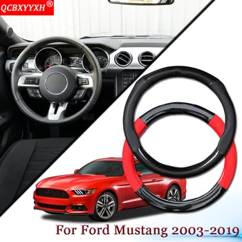 Car Styling Carbon Fiber Leather Car Steering Wheel Cover Car Steering-wheel Hubs Auto Accessories For Ford Mustang 2003-2019
Car Styling Carbon Fiber Leather Car Steering Wheel Cover Car Steering-wheel Hubs Auto Accessories For Ford Mustang 2003-2019