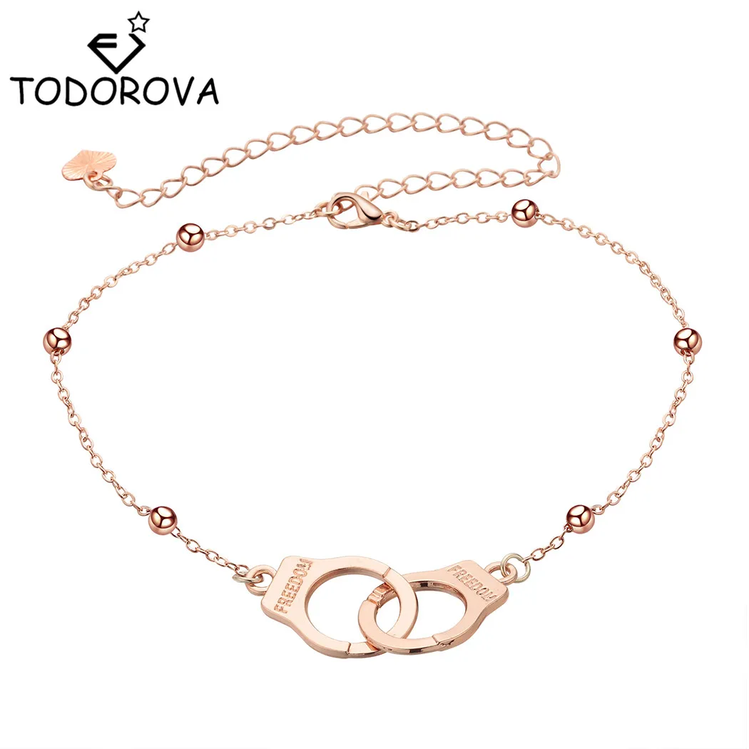Todorova Couple Lock Freedom Letter Handcuff Anklets for Women Handmade Sandal Bracelet Foot Boho Jewelry Valentine's Gift
Todorova Couple Lock Freedom Letter Handcuff Anklets for Women Handmade Sandal Bracelet Foot Boho Jewelry Valentine's Gift