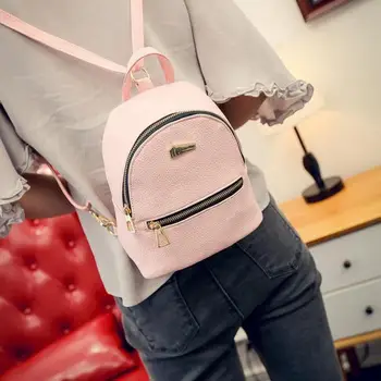 Travel Bag Female Backpack Fashion Women Leather Backpack Solid School Rucksack College Shoulder Satchel Ladies Bag
Travel Bag Female Backpack Fashion Women Leather Backpack Solid School Rucksack College Shoulder Satchel Ladies Bag