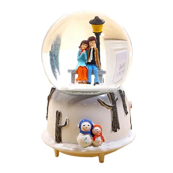 Creative Couple Sky City Crystal Ball Resin Crafts Snowflake Rotating Crystal Ball Music Box Figurine Ornaments Home Decor Gifts
Creative Couple Sky City Crystal Ball Resin Crafts Snowflake Rotating Crystal Ball Music Box Figurine Ornaments Home Decor Gifts