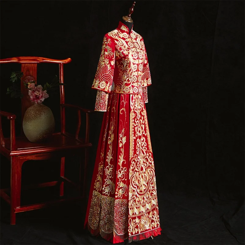 Wedding Dresses China 2019 Unique Bride Dress Wedding Gowns Outfits Traditional Chinese Wedding Dress Bridal Gown TS811
Wedding Dresses China 2019 Unique Bride Dress Wedding Gowns Outfits Traditional Chinese Wedding Dress Bridal Gown TS811