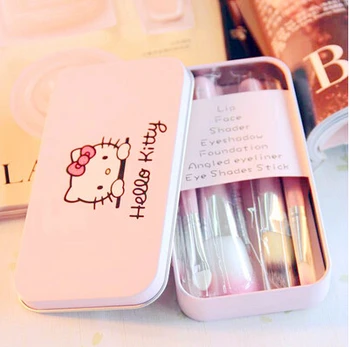 7pcs Beautiful Women Girl Hello Kitty Mini Makeup brush Set kit de pinceis de maquiagem cosmetics brushes professional
7pcs Beautiful Women Girl Hello Kitty Mini Makeup brush Set kit de pinceis de maquiagem cosmetics brushes professional