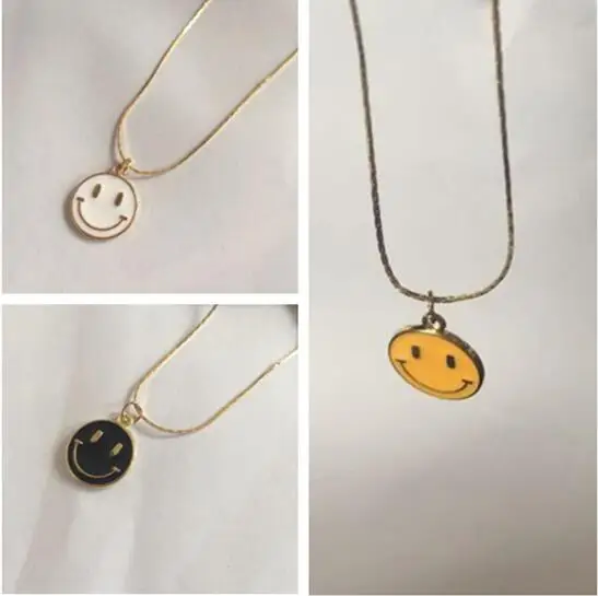 New fashion Simple Fun Happy Face Smiling Round Smiling face Charms alloy Smiley face Pendants female Necklaces 1pcs
New fashion Simple Fun Happy Face Smiling Round Smiling face Charms alloy Smiley face Pendants female Necklaces 1pcs