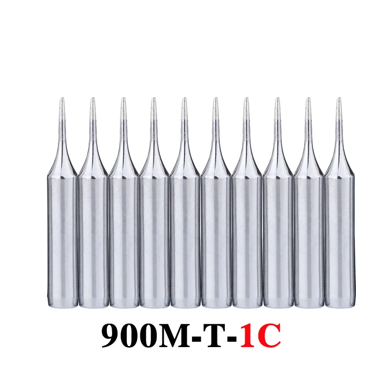 

10Pcs/lot 900M-T-1C Soldering Iron Tip Lead-free Welding Sting Solder Tips for 936 BGA Soldering Rework Station