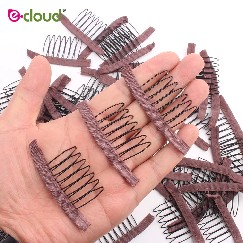 

10-20Pcs/Lot Wig Combs For Wig Caps Factory Supply Wig Clips For Hair Extensions Best Clips For Wigs Big 7 Theeth