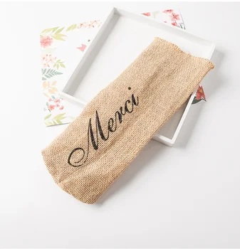 Burlap Jute Wine Bottle Bag Champagne Sleeve Gifts Bags Thanks Merci Rustic Party Table Decoration wen7018
Burlap Jute Wine Bottle Bag Champagne Sleeve Gifts Bags Thanks Merci Rustic Party Table Decoration wen7018