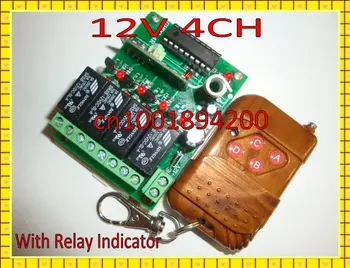 12V 4CH Relay Wireless Remote Control Switch System+LED Indicator Momentary Toggle Latched ON OFF Switch for LED SMD Light Lamp 
12V 4CH Relay Wireless Remote Control Switch System+LED Indicator Momentary Toggle Latched ON OFF Switch for LED SMD Light Lamp