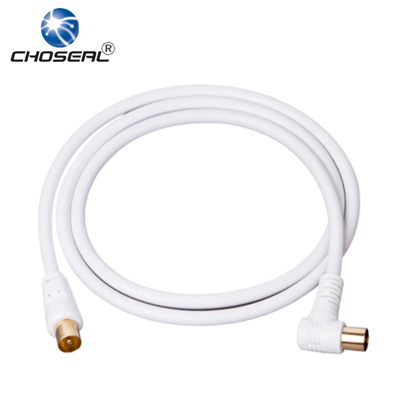 Choseal 30 юбилей QS7104/QS7105 90 градусов штекер к F Тип ТВ спутниковая антенна кабель RCA