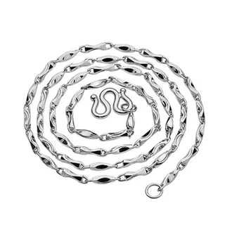 50CM 20in' Genuine Solid Sterling Silver Long Chain White Gold Cover Never Fade Excellent Chain Jewelry
50CM 20in' Genuine Solid Sterling Silver Long Chain White Gold Cover Never Fade Excellent Chain Jewelry