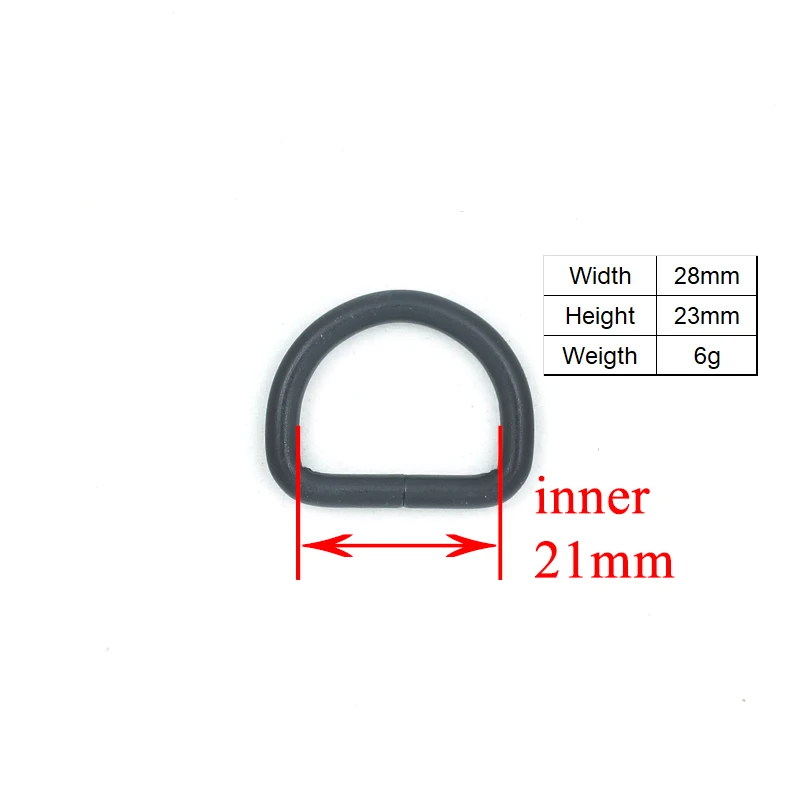 Металлическая d образная Пряжка для лямок 20 мм сумки альпинизма аксессуары