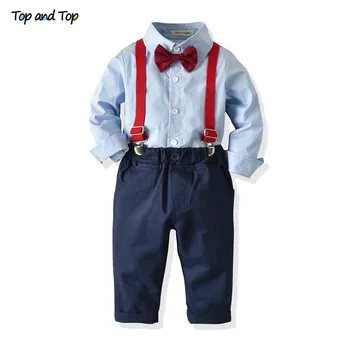 Top and Top Fashion Kids Baby Boys Gentleman Clothes Button Down Bowtie Shirt Top+Suspender Trousers 2Pcs Children Casual Suit
Top and Top Fashion Kids Baby Boys Gentleman Clothes Button Down Bowtie Shirt Top+Suspender Trousers 2Pcs Children Casual Suit