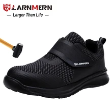 LARNMERN hommes chaussures de sécurité en acier orteil Construction chaussures de protection léger 3D antichoc travail Sneaker chaussures pour hommes(China)