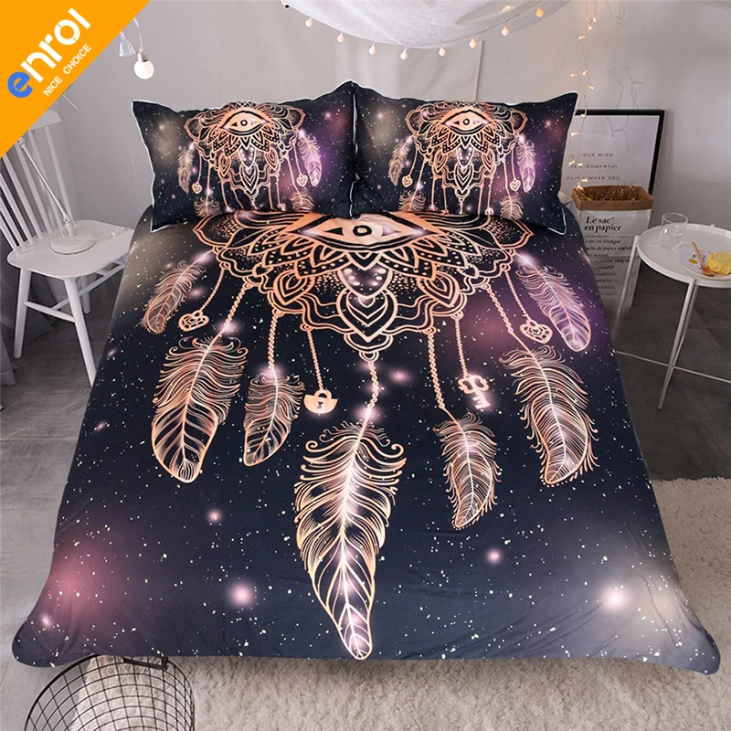 Eyes Dream Catcher with Feathers Bedding Set Watercolor Bohemia Galaxy Duvet Cover with Pillowcases Boho Bedclothes
Eyes Dream Catcher with Feathers Bedding Set Watercolor Bohemia Galaxy Duvet Cover with Pillowcases Boho Bedclothes