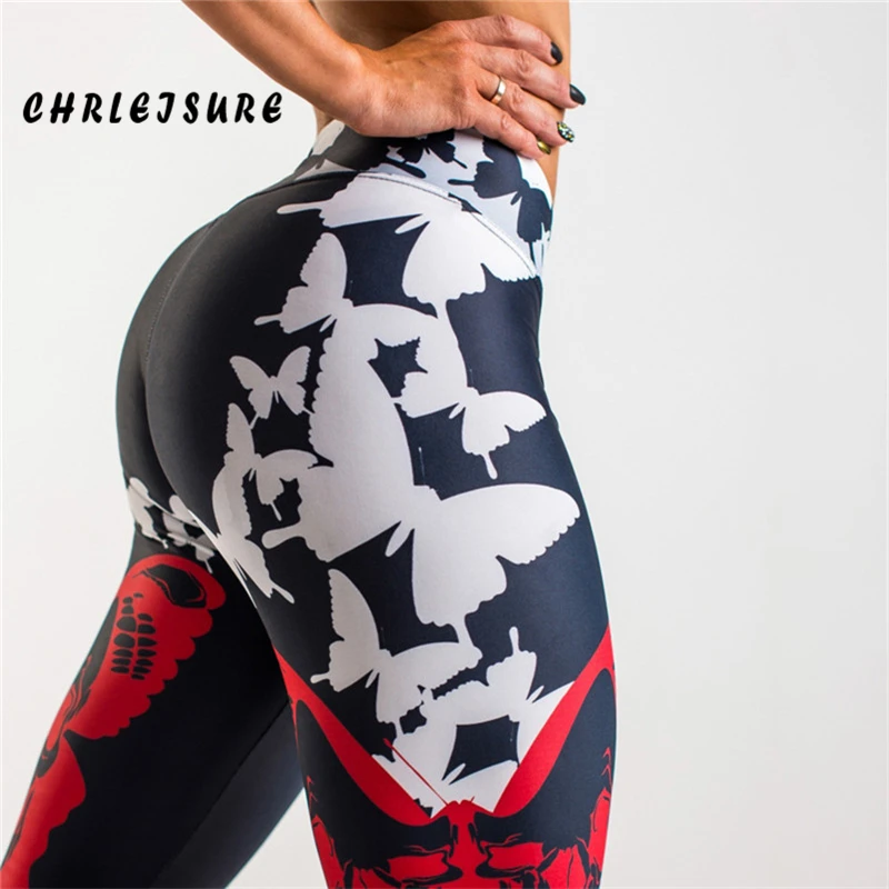 CHRLEISURE Push Up Leggings Women Polyester Butterfly Print Slim Trousers High Waist Work Out Fashion Legging For Girl
CHRLEISURE Push Up Leggings Women Polyester Butterfly Print Slim Trousers High Waist Work Out Fashion Legging For Girl