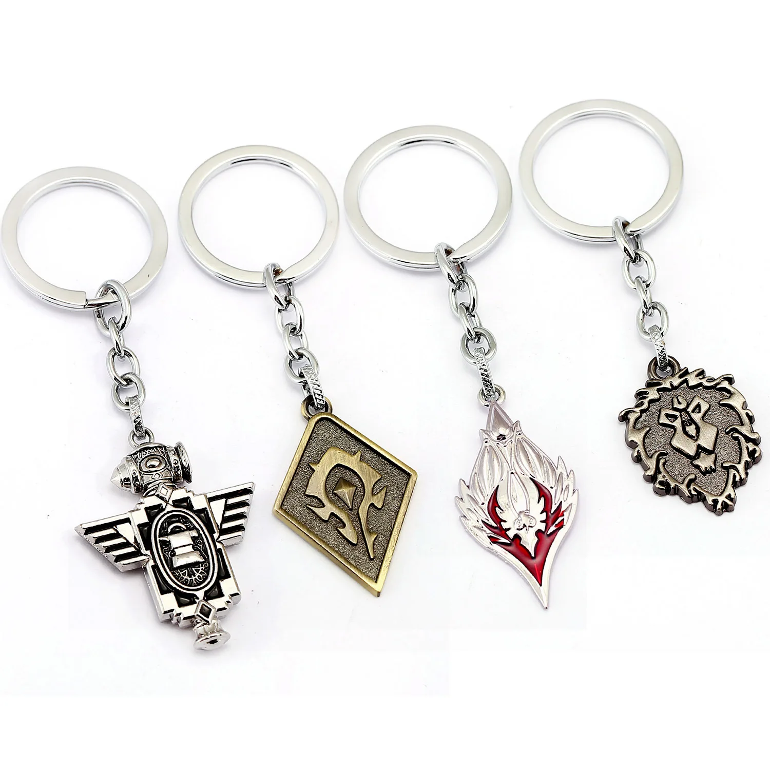 24Pcs/Lot Game Jewelry WOW Horde Logo Key Chain Alliance Keychain Pendant Key Holder Key Ring
24Pcs/Lot Game Jewelry WOW Horde Logo Key Chain Alliance Keychain Pendant Key Holder Key Ring