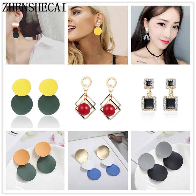 Acrylic Earrings 2019 Big Statement Earrings for Women Round Square Geometric Drop Dangle Earrings Bohemian Jewelry
Acrylic Earrings 2019 Big Statement Earrings for Women Round Square Geometric Drop Dangle Earrings Bohemian Jewelry