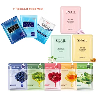 11Pcs/Bag ROREC Plant Hyluronic Acid Snail Facial Mask Moisturizing Hydrating Nourishing Oil Control Face Sheet Mask Skin Care
11Pcs/Bag ROREC Plant Hyluronic Acid Snail Facial Mask Moisturizing Hydrating Nourishing Oil Control Face Sheet Mask Skin Care