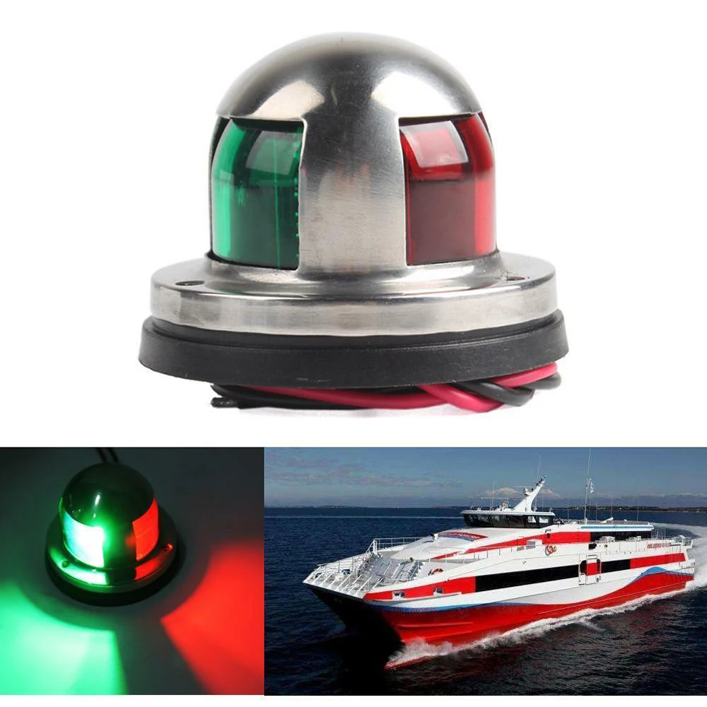 12V Waterproof LED Signal Lamp Light Green & Red Light For Stainless Steel Boat Marine Yacht Bow Navigation LED Bulb
12V Waterproof LED Signal Lamp Light Green & Red Light For Stainless Steel Boat Marine Yacht Bow Navigation LED Bulb