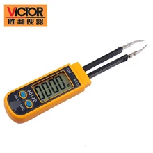 VICTOR VC6013B 3 2/3 Counts SMD Smart Multimeter Diode 30mF Capacitance Resistance 30M ohm Tweezers Meter
VICTOR VC6013B 3 2/3 Counts SMD Smart Multimeter Diode 30mF Capacitance Resistance 30M ohm Tweezers Meter