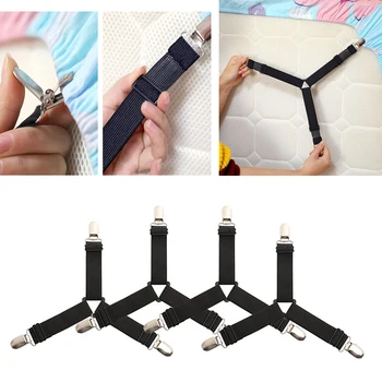 4PCS Elastic Adjustable Bed Sheet Gripper Clip Straps Fitted Holder Clips Mattress Fastener Slip-Resistant Home Textiles tool
4PCS Elastic Adjustable Bed Sheet Gripper Clip Straps Fitted Holder Clips Mattress Fastener Slip-Resistant Home Textiles tool