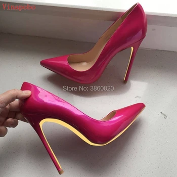 Brand Shoes Woman High Heels Women Shoes Pumps Stilettos Shoes For Women Fuchsia High Heels 12CM Patent Leather Wedding Shoes
Brand Shoes Woman High Heels Women Shoes Pumps Stilettos Shoes For Women Fuchsia High Heels 12CM Patent Leather Wedding Shoes