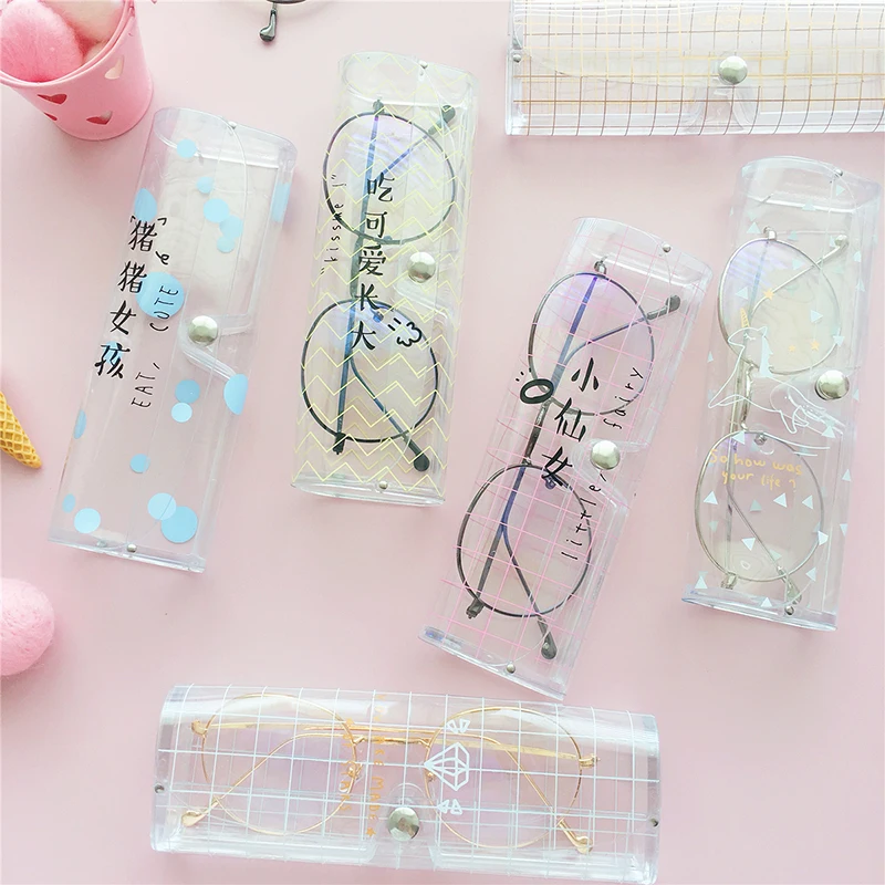 Cartoon Cute Travel Women Transparent PVC Eye Glasses Box Bag Case Protection Carry Box Eyewear Accessoires Unisex Student
Cartoon Cute Travel Women Transparent PVC Eye Glasses Box Bag Case Protection Carry Box Eyewear Accessoires Unisex Student