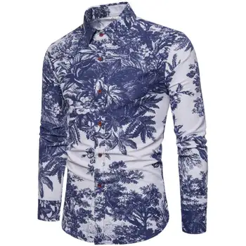 2019 New Fashion Casual Men Shirt Long Sleeve Europe Style Slim Fit Shirt Men High Quality Cotton Floral Shirts Mens Clothes 17
2019 New Fashion Casual Men Shirt Long Sleeve Europe Style Slim Fit Shirt Men High Quality Cotton Floral Shirts Mens Clothes 17