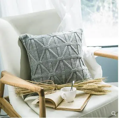 Pillowcase without core 50X50cm square household solid color acrylic large simple cushion cover
Pillowcase without core 50X50cm square household solid color acrylic large simple cushion cover