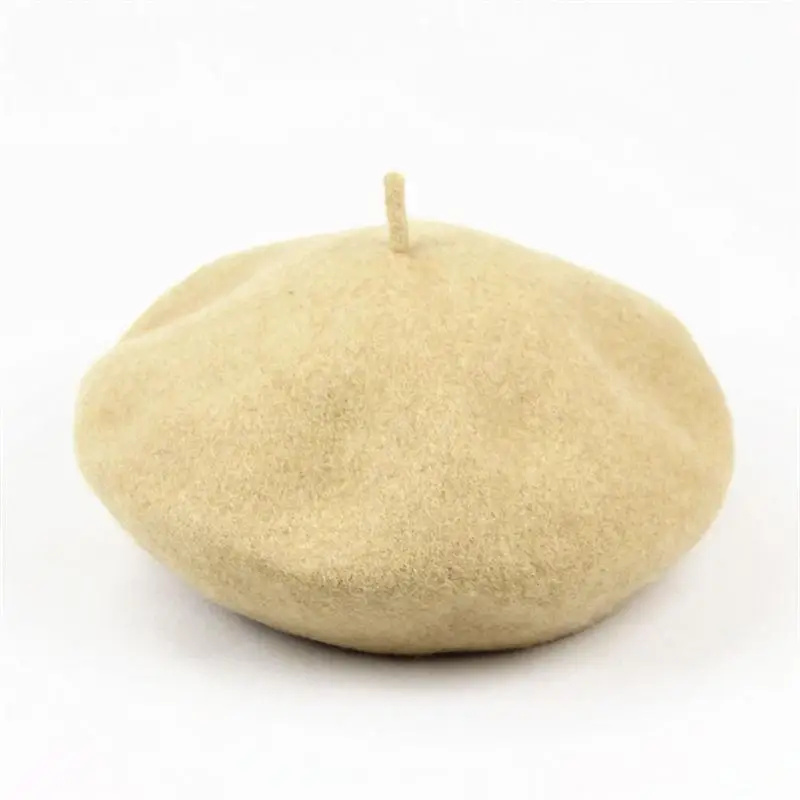 2019 winter Warm wool solid beret hats for women and girl Painter hat Beanie cap 05
2019 winter Warm wool solid beret hats for women and girl Painter hat Beanie cap 05