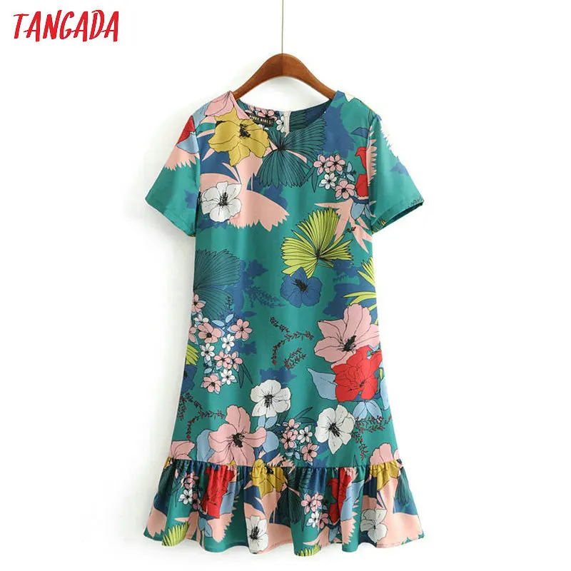 Tangada korean style dress print mini pleated dress for women clothing ladies short sleeve o-neck dress vestidos for summer AH25
Tangada korean style dress print mini pleated dress for women clothing ladies short sleeve o-neck dress vestidos for summer AH25